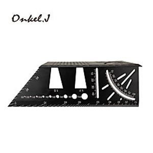 Aluminum Alloy Multifunctional Angle Ruler 45/90 Degree Crossing Line Angle Ruler Three Dimensional Woodworking Stop Type Fixed Gauge Tool miniinthebox