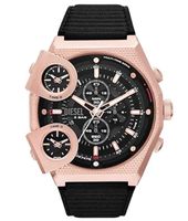 Diesel Sideshow Rose Gold Mens Leather Watch - DZ7475