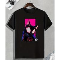 Cat T-shirt Cartoon Manga Anime Harajuku Graphic Kawaii T-shirt For Couple's Men's Women's Adults' Hot Stamping Casual Daily Lightinthebox