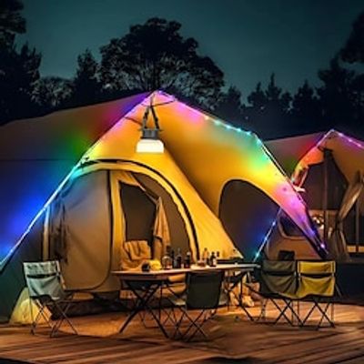 Multifunctional Solar Rechargeable Outdoor Camping Light Portable Decorative Atmosphere Light Storage Waterproof Night Light Lightinthebox