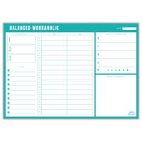 DOTSPACE Balanced Workaholic Daily Planner Notepad - thumbnail