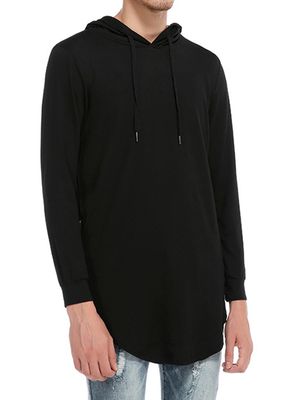Men Fall Casual Soft Hooded Plain Long Sleeve Drawstring Hoodies Men Fall Casual Soft Hooded Plain Long Sleeve Drawstring Hoodies