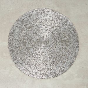 Basic Beaded Round Placemat - 38 cms