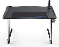 DXRacer NEX Gaming Desk - Black/Silver/Blue