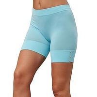 Women's Shapewear Black Blue Khaki Fashion Daily Short Tummy Control Plain One-Size Lightinthebox - thumbnail