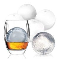 KCASA KC-IM01 4 Spherical Round Silicone Ice Lattice Cube Mold Maker Tray Whiskey Cocktail Party - thumbnail