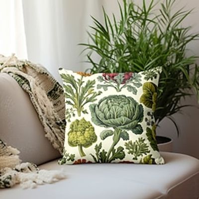 Vegetables Double Side Pillow Cover 1PC Soft Decorative Square Cushion Case Pillowcase for Bedroom Livingroom Sofa Couch Chair Lightinthebox Vegetables Double Side Pillow Cover 1PC Soft Decorative Square Cushion Case Pillowcase for Bedroom Livingroom Sofa Couch Chair Lightinthebox
