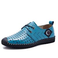 Men Anti-collision Toe Hollow Out Stitcing Breathable Outdoor Casual Shoes