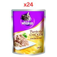 Whiskas Purrfectly Chicken Entree Wet Cat Food 85G (Pack of 24)