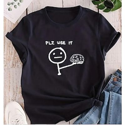 T-shirt Print Graphic T-shirt For Men's Women's Unisex Adults' Hot Stamping 100% Polyester Casual Daily miniinthebox