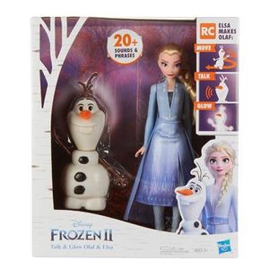 Hasbro Disney Frozen 2 Talk and Glow Olaf & Elsa (E5508)