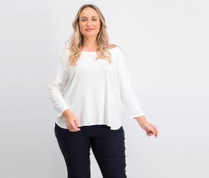 Womens Slub Plain Top  White