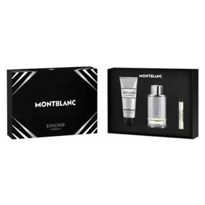 Mont Blanc Explorer Platinum 3Pcs (M) Edp 100Ml + Edp 7.5Ml + Sg 100M Gift Set