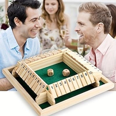 4 Sided Wooden Board Game with 2 Dice Shut-The-Box Instructions for Adults, Classics Tabletop Version Pub Board Game Lightinthebox 4 Sided Wooden Board Game with 2 Dice Shut-The-Box Instructions for Adults, Classics Tabletop Version Pub Board Game Lightinthebox