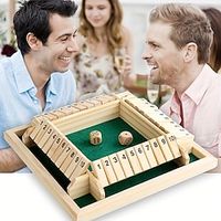 4 Sided Wooden Board Game with 2 Dice  Shut-The-Box Instructions for Adults, Classics Tabletop Version  Pub Board Game Lightinthebox - thumbnail