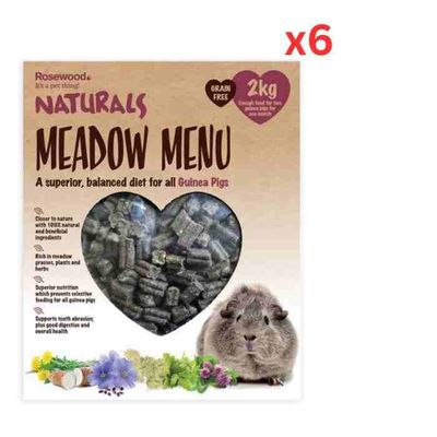 Rosewood Naturals Meadow Menu Guinea Pig Food (2Kg x 6) Rosewood Naturals Meadow Menu Guinea Pig Food (2Kg x 6)