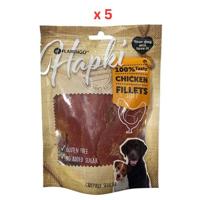 Flamingo Hapki Chicken Soft Fillets Dog Treats 170g Pack Of 5