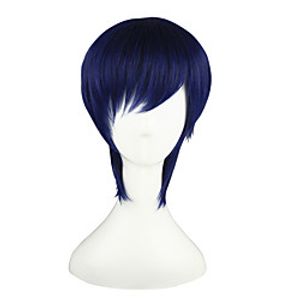 Cosplay Wigs Rage of Bahamut Noba Blue Short Anime Cosplay Wigs 35 CM Heat Resistant Fiber Male / Female miniinthebox