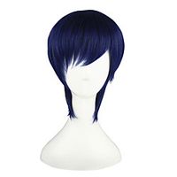 Cosplay Wigs Rage of Bahamut Noba Blue Short Anime Cosplay Wigs 35 CM Heat Resistant Fiber Male / Female miniinthebox - thumbnail