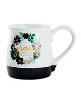 Boston Warehouse 18 Oz Grandmother with Flowers Belly Mug - thumbnail