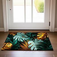 Tropical Leaves Doormat Non-Slip Oil Proof Rug Indoor Outdoor Mat Bedroom Decor Bathroom Mat Entrance Rug Door Mat Lightinthebox