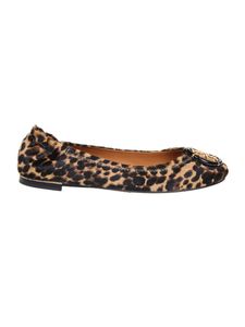 Leopard Leather Flats