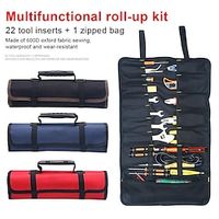 1PC Multi Pocket Oxford Cloth Car Repair Kit Bag Screwdriver Plier Wrench Roll Repairing Tool Storage Bags High Quality WF miniinthebox - thumbnail