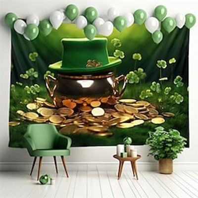 Saint Patrick's Day Hanging Tapestry Wall Art Large Tapestry Mural Decor Photograph Backdrop Blanket Curtain Home Bedroom Living Room Decoration Lightinthebox