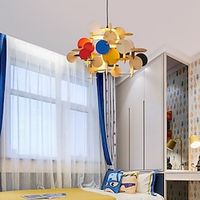 Pendant Light Single Head Solid Wood Metal Chandelier Nordic Creative Style Lighting Fixtures Kids Room Cafe Hanging Lamp 110-240V Lightinthebox - thumbnail