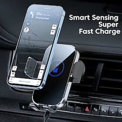 Auto-Clamping Wireless Car Charger Car Mount 15W10W7.5W Fast Charging Air Vent Car Phone Mount Compatible With IPhone 151413Pro MaxMiniXS MaxXRXS78 PlusSamsung Galaxy Series Etc Lightinthebox