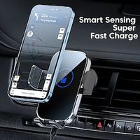 Auto-Clamping Wireless Car Charger Car Mount 15W10W7.5W Fast Charging Air Vent Car Phone Mount Compatible With IPhone 151413Pro MaxMiniXS MaxXRXS78 PlusSamsung Galaxy Series Etc Lightinthebox - thumbnail