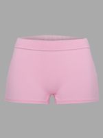Light Pink Bodycon Gym Shorts - thumbnail