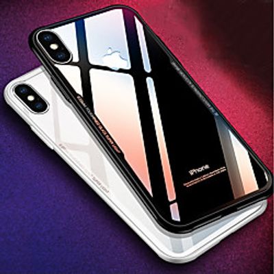 Phone Case For Apple Back Cover iPhone X iPhone 8 Plus iPhone 8 iPhone 7 Plus iPhone 7 iPhone 6s Plus iPhone 6s iPhone 6 Plus iPhone 6 iPhone SE / 5s Shockproof Mirror Solid Colored Hard Silicone miniinthebox