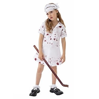 Zombie Nurse Cosplay Costume Party Costume Kid's Girls' Scary Costume Performance Party Halloween Halloween Carnival Masquerade Easy Halloween Costumes Lightinthebox