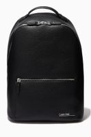 Logo Backpack in Faux Leather Logo Backpack in Faux Leather