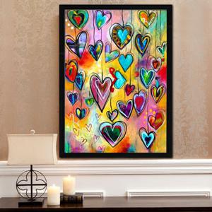 5D Heart Colorful Diamond Painting