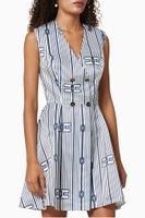 Rope Print Satin Mini Dress - thumbnail