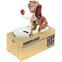 Hungry Dog Piggy Bank, Cute Dog Piggy Bank, Electronic Dog Eating Coin Bank, Cute Dogs Steals Coins Like Magic Coin Munching Money Box,Great Birthday Gift for Kids (6 Colors) miniinthebox - thumbnail