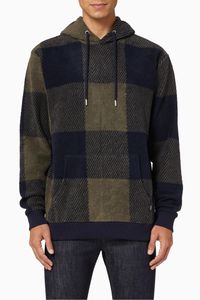 Conner Check Fleece Hoodie