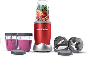 Nutribullet 12 Piece Set Multi Function HighSpeed Blender Mixer System With Nutrient Extractor Smoothie Maker Red 600 Watts - NBR-1212R