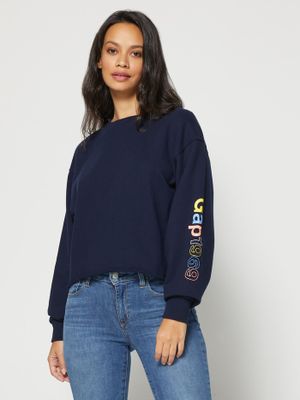 Gap 1969 Crop Raw Edge Pullover Gap 1969 Crop Raw Edge Pullover