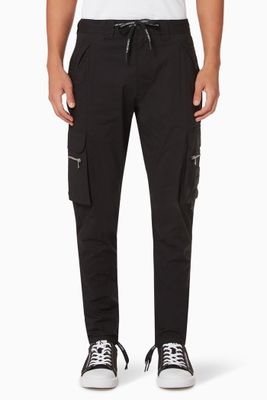 Slim Cargo Pants in Stretch Poplin Slim Cargo Pants in Stretch Poplin
