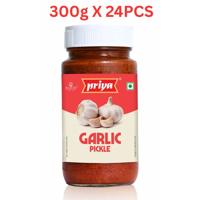 Priya Garlic Pickle In Oil 300g Pack of 24