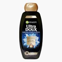 Garnier Ultra Doux Black Charcoal & Nigella Seed Oil Purifying & Shine Shampoo - 400 ml