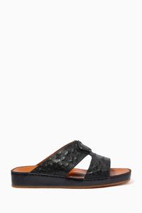 Inclinato Peninsula Sandals in Ostrich Leather
