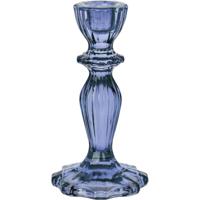 Talking Tables Boho Navy Glass Candle Holder (16 cm)