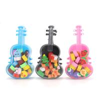 Cute Rubber Violin Shape Eraser Kid Gift School Supplies Stationery - thumbnail