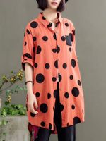 Polka Dot Print Women Blouses