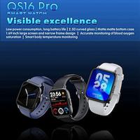 QS 16 PRO Smart Watch 1.69 inch Smartwatch Fitness Running Watch Bluetooth ECGPPG Temperature Monitoring Pedometer Compatible with Android iOS Women Men Long Standby Hands-Free Calls Waterproof IP 67 Lightinthebox