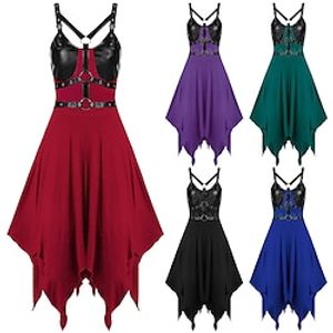 Punk  Gothic Steampunk Dress Women's Cosplay Costume A-Line Carnival Party Casual Daily Club Dress miniinthebox